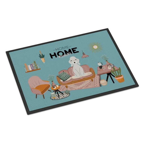 Carolines Treasures 18 x 27 in. Blue Bedlington Terrier Sweet Home Indoor or Outdoor Mat CK7935MAT - main